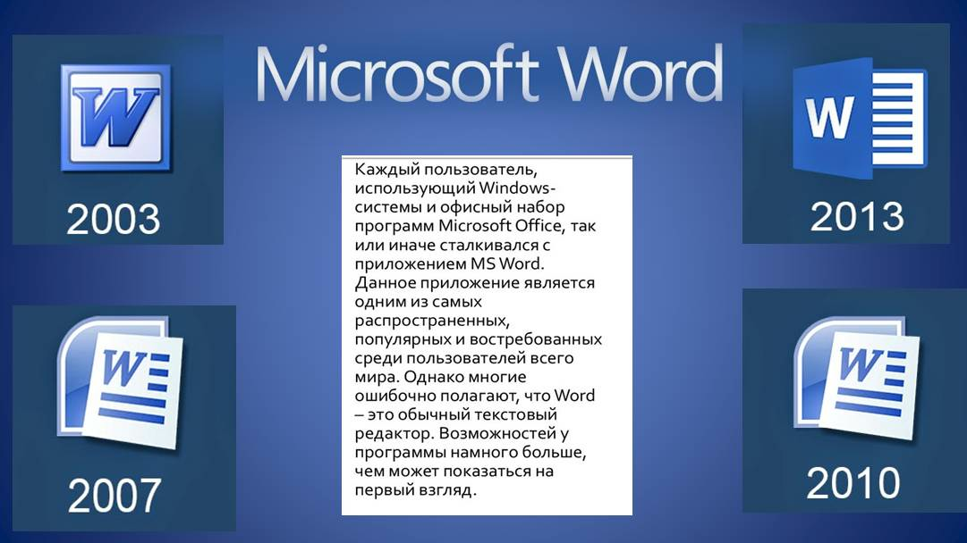 Microsoft Word 2003 для Windows 7 скачать бесплатно